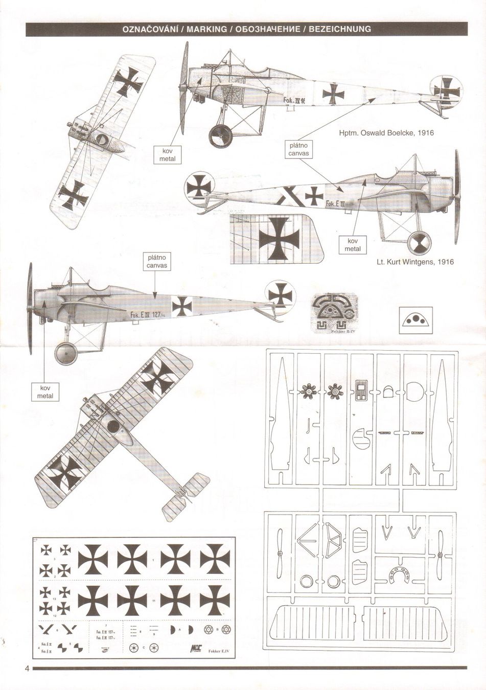 Kit di modellismo & Modellini statici: 1/72 Fokker E.IV MAC 72030 – Nuovo e nell'imballaggio originale da Sion venduto da mika-0926 1