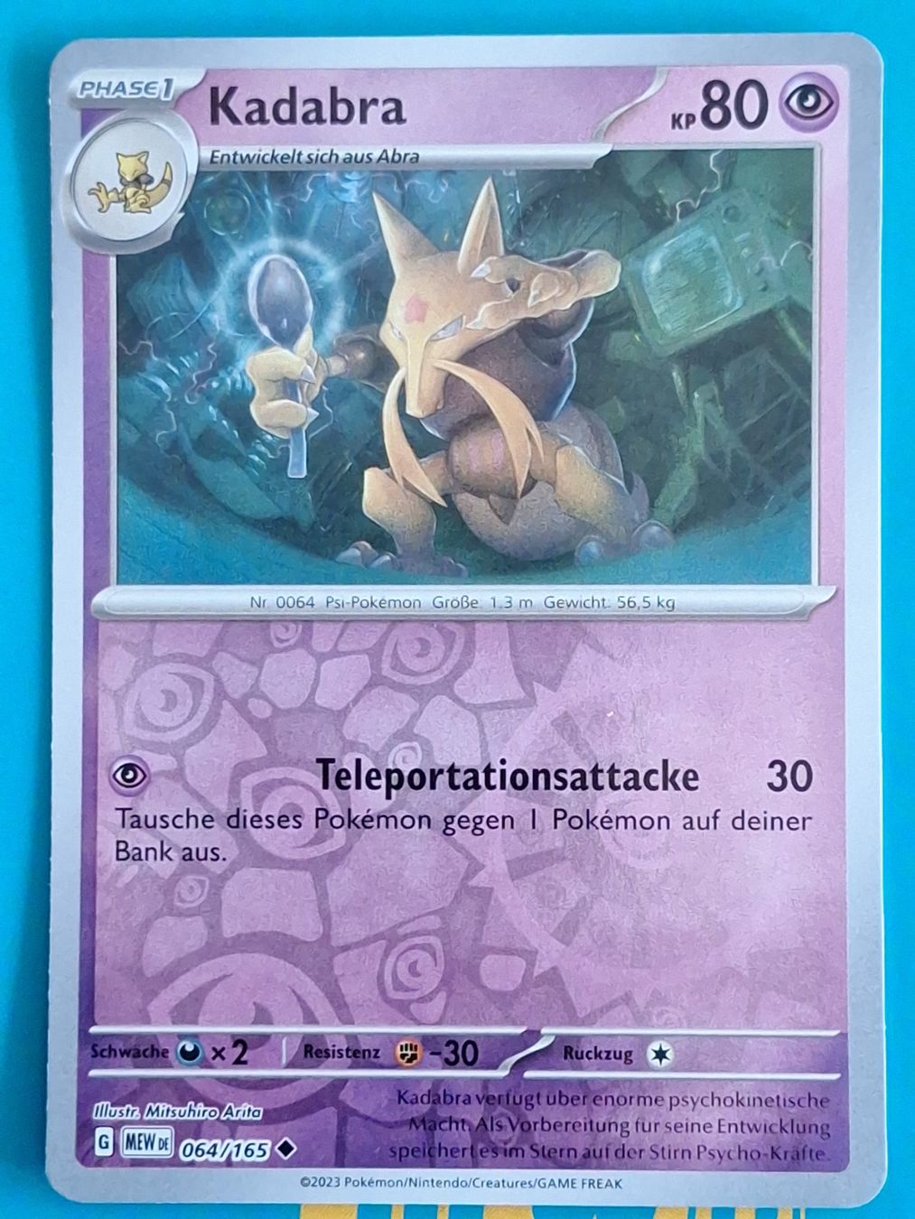 Pokémon Carte collezionabili: Kadabra - Mew 151 DEUTSCH - Reverse Holo Pokemon – Usato da Altstätten SG venduto da GGsGameshop