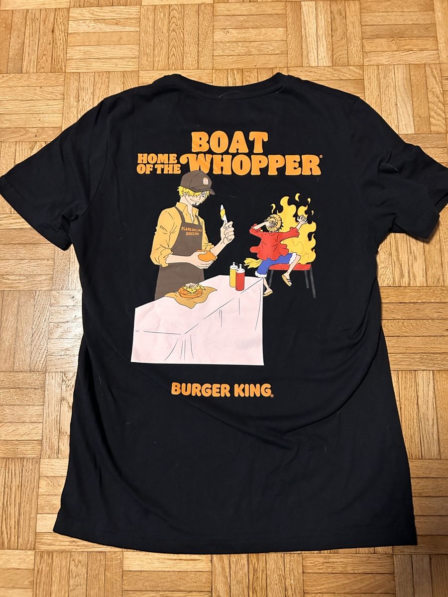 T-shirt: One Piece Burger King Shirt M – Nuovo (secondo la descrizione) da Winterthur venduto da MetalCicada 2