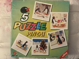 5 Pingu Puzzle, Editoy, Vintage, Winterspass für Kinder! (59