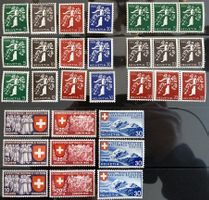 1939, 6x Serien 'Landi 1939' ungestempelt (*), SBK 138 Fr.