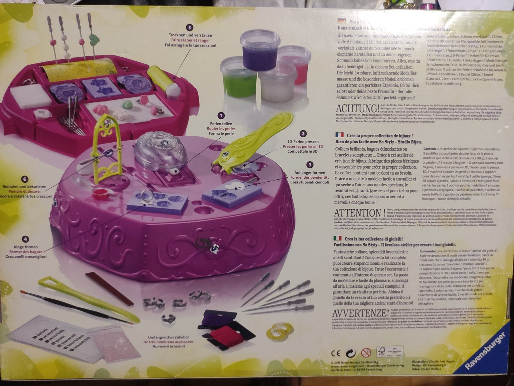 Kit bricolage: Neu Ravensburger Schmuck Werkstatt – Nuovo e nell'imballaggio originale da Dagmersellen venduto da L.Ga. 1