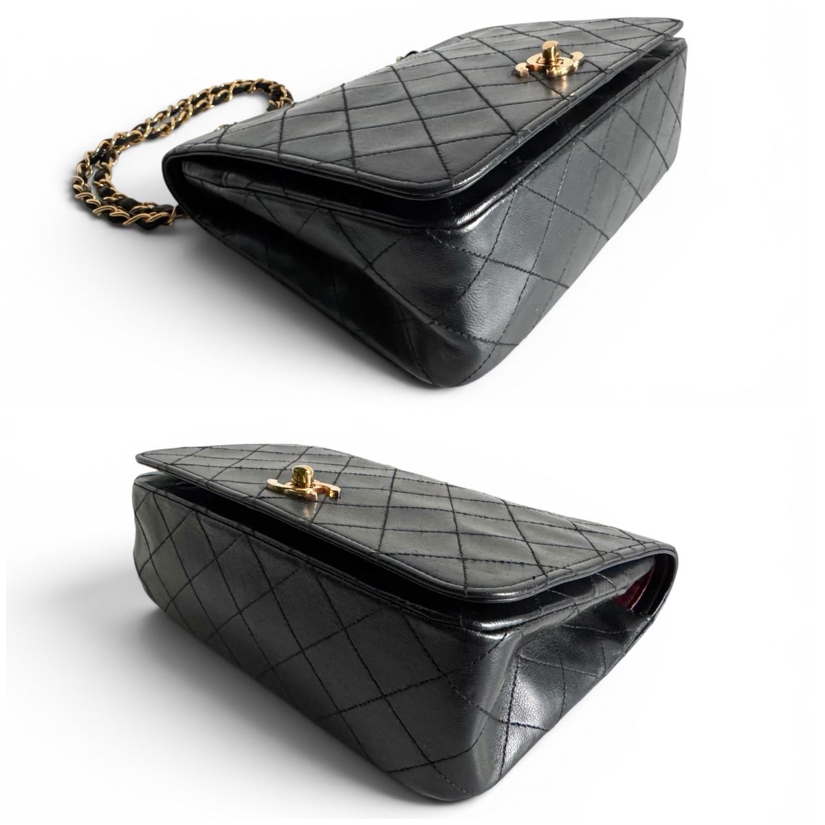 Chanel Borse da donna: CHANEL Lambskin Quilted Small Single Flap Tasche – Usato da Kriens venduto da hannaandkiko 8
