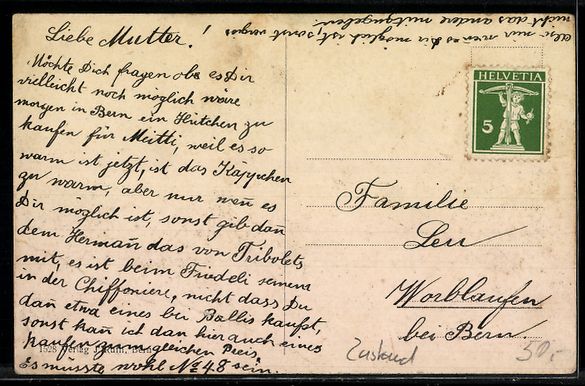 Cartoline postali: AK Lyss, Partie am Lyssbach – Usato da Berlin venduto da bartko-reher 1