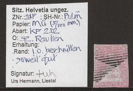 1856 : Strubel Nr. 24F mit Befund : KP 450.--