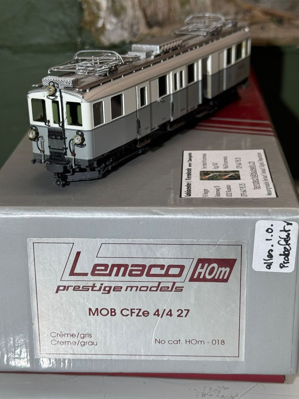 Lemaco Modelleisenbahnen: Lemaco / MOB- Triebwagen CFZe 4/4, No: 27 – Gebraucht aus Krummenau von ferrotech 6