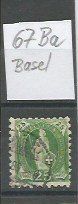 Tutti i francobolli: Steh. Helvetia 67 Ba mit Stempel Basel – Usato da Landquart venduto da Rber