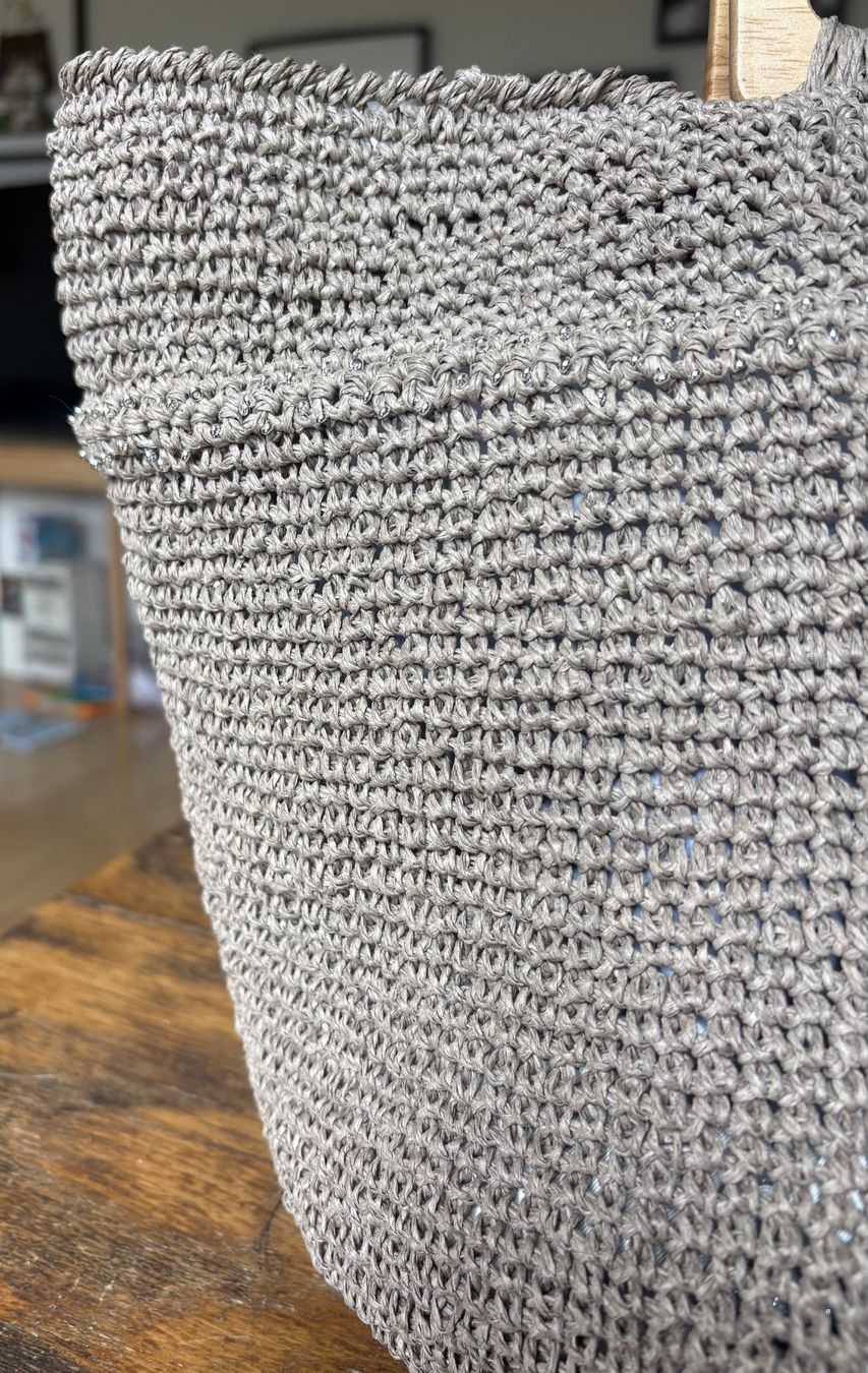 Borse da donna: RAFIA-BAG EN CROCHET HANDMADE! PIÈCE UNIQUE – Nuovo e nell'imballaggio originale da Locarno venduto da NicoNion 1