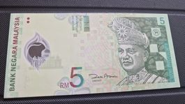 Malaysia 5 Ringgit Schein - Selten & Sammlerwert