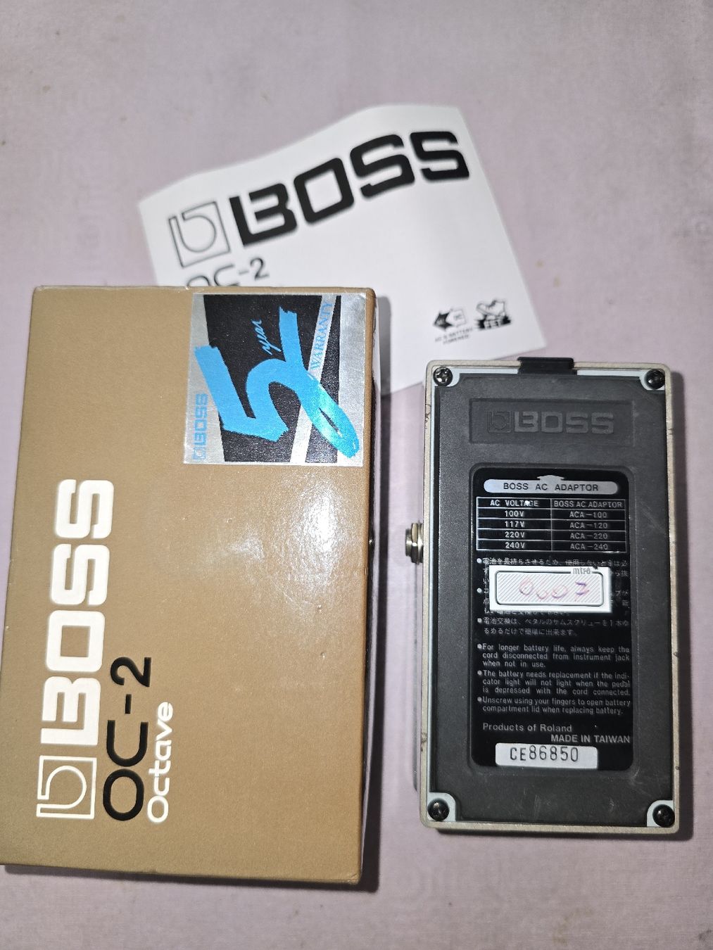 Boss Strumenti musicali: BOSS OC-2 OCTAVER ... – Usato da Zürich venduto da Antiquedealer 1