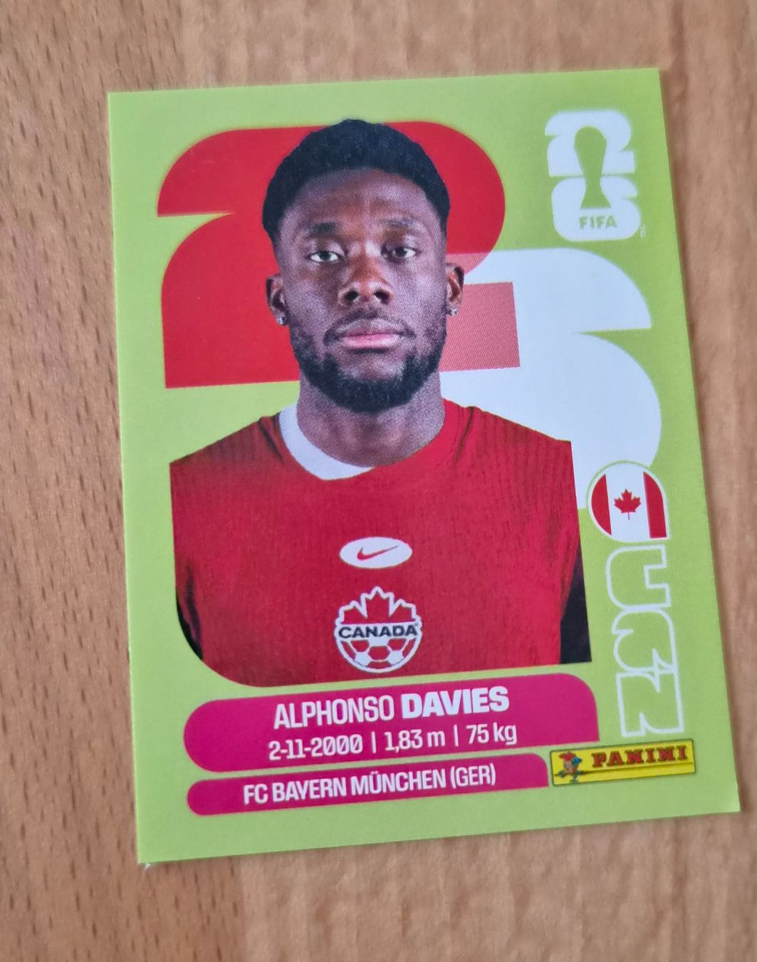 Panini Carte collezionabili: Panini WM 2026 Alphonso Davies CAN 3 – Usato da Aarberg venduto da NA93