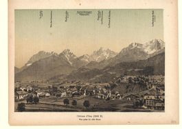 Château d'Oex Tonlithographie selten