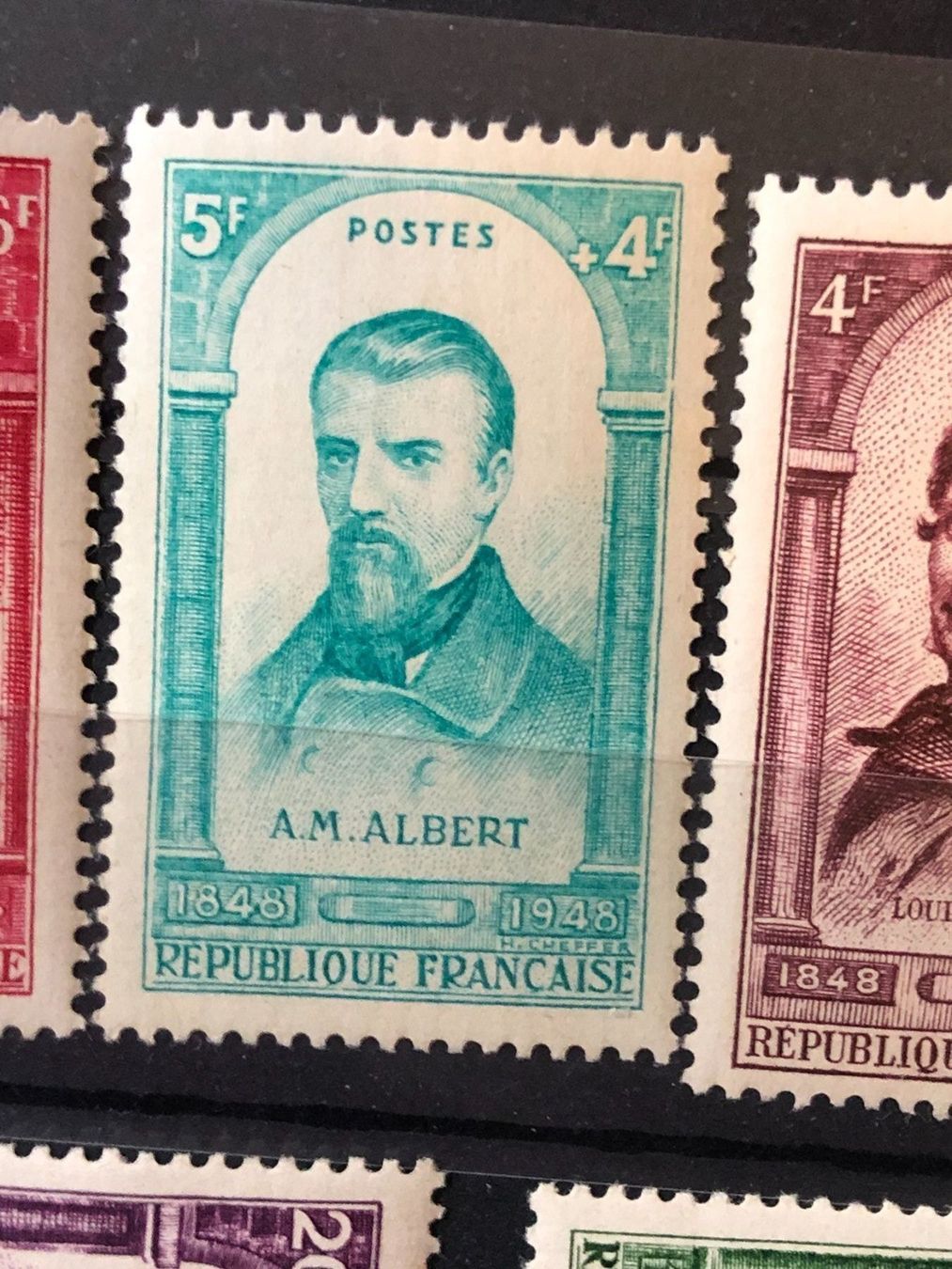 Alle Briefmarken: Série célébrités 1948 Neufs** complet – Neu und originalverpackt aus Lausanne von ffhoud 3