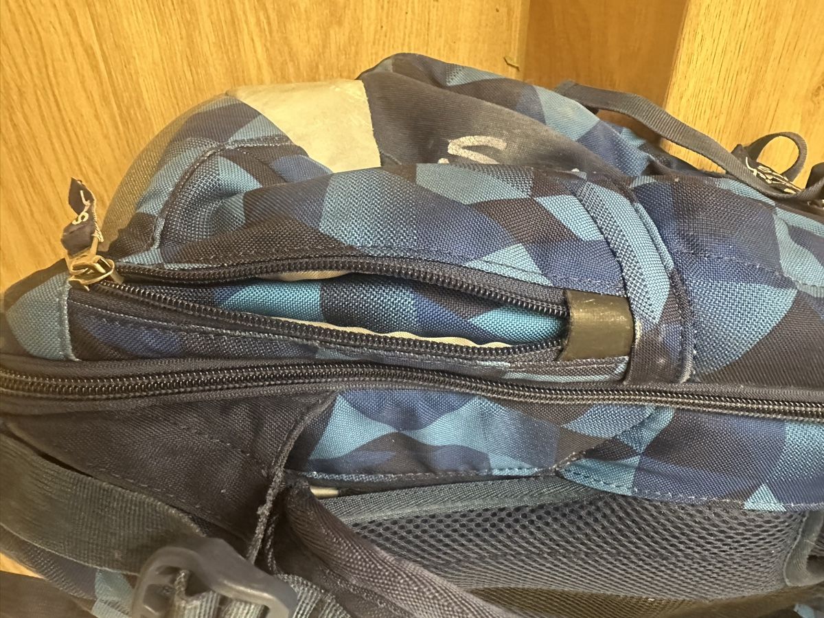 Satch Zaini: Satch Rucksack blau gemustert oft gebraucht – Usato da Regensberg venduto da Chura 5
