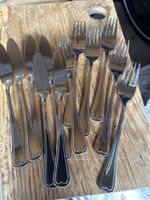 6 - Teiliges Fischbesteck (6 Messer 6 Gabeln) neuwertig
