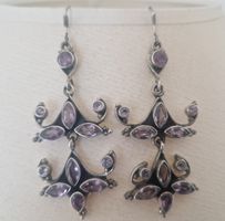 Ohrringe 925 Silber mit Amethyst