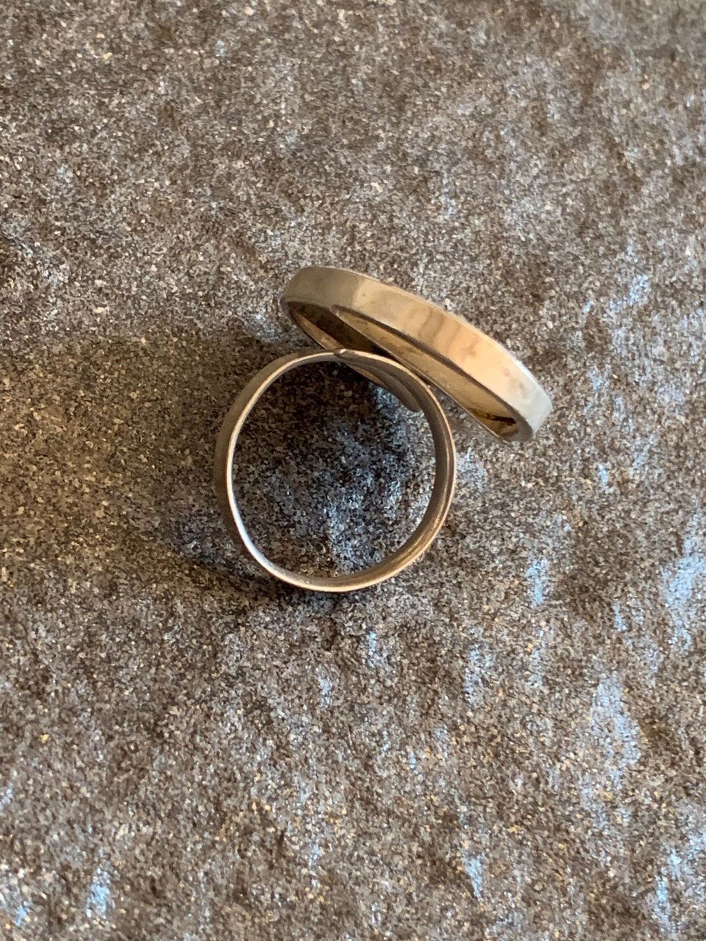 Anelli: Mega Perlmutt Ring Zebra Design - 800 Silber – Usato da Zürich venduto da uvu2 7