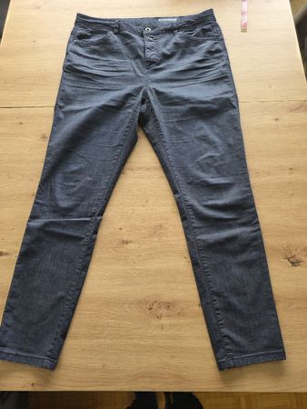 Edc Esprit Damen Hose, High Skin Fit, Gr. 42/28, Dunkelblau,