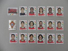 Panini Fussball WM 2006 Fehlliste Portugal 18 Stk. 282 - 300