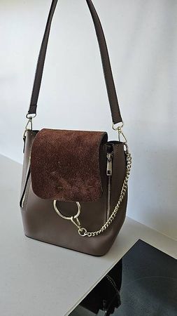 Echtleder Handtasche / Rucksack