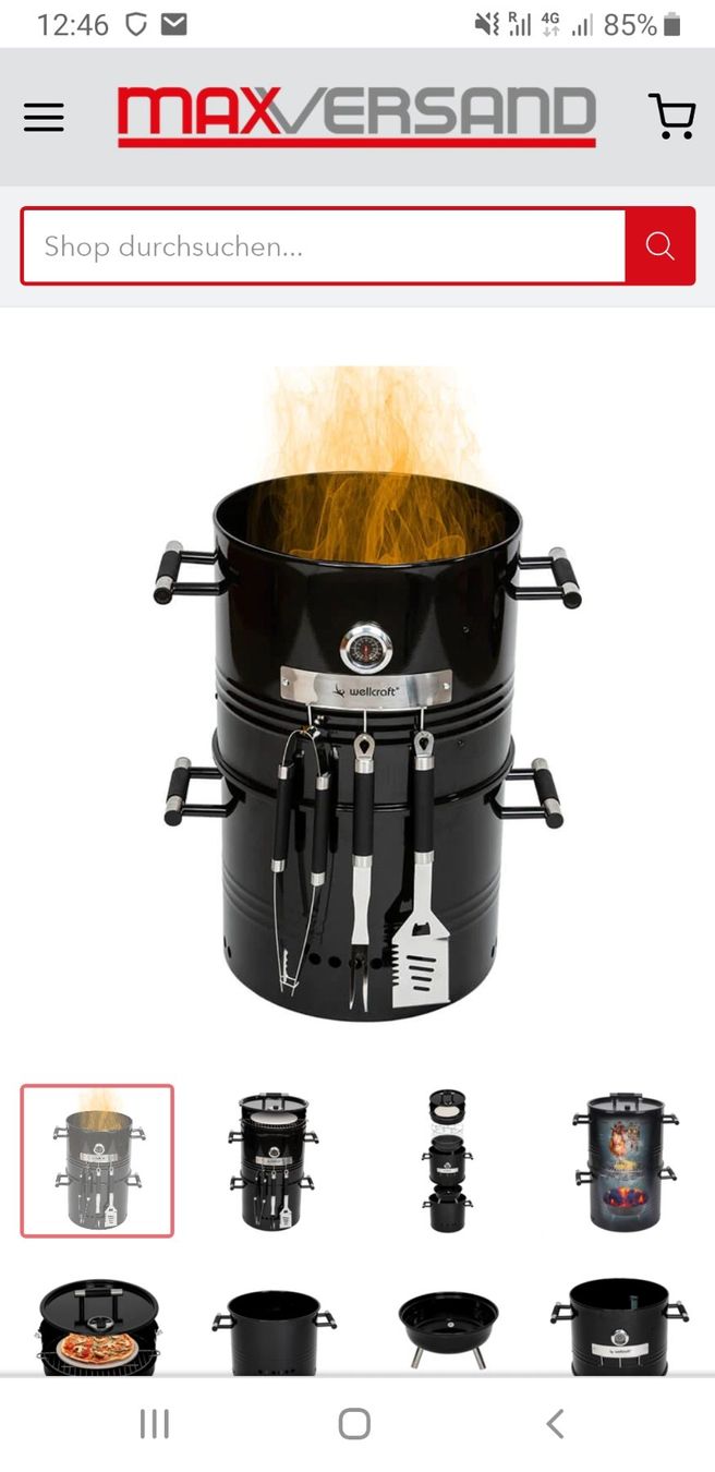 Wellcraft Griglie: Grillfass-Set von Wellcraft – Nuovo e nell'imballaggio originale da Port venduto da Paed1987