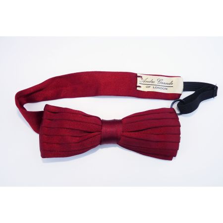 Fliege Seide dunkelrot Andre Grande of London VINTAGE 1960s