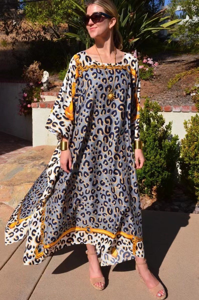 Vestiti: Leopard Beach Cover Ups, New Maxi Beach Dress – Usato da Gächlingen venduto da CHARLEZGIFTS