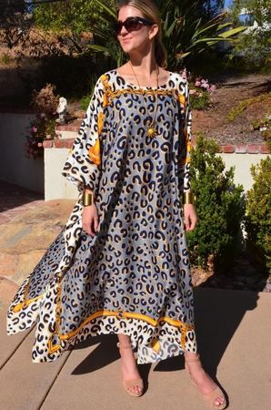 Leopard Beach Cover Ups, New Maxi Beach Dress