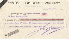 Fratelli Ghidoni Molinazzo Kambiale cheques