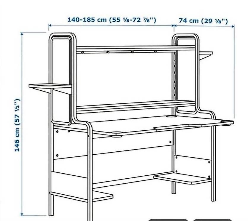 Ikea Schreibtische: Bureau FREDDE gamer Ikea – Gebraucht aus Savigny von lau_pz6c 1