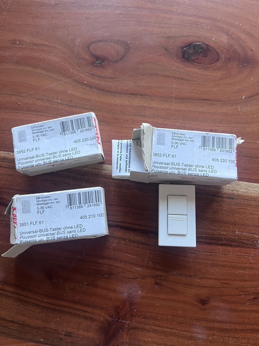 Feller Schalter: 3x Universal-Bustaster FLF 61 - Neu – Neu und originalverpackt aus Rümlang von rue_flohmi