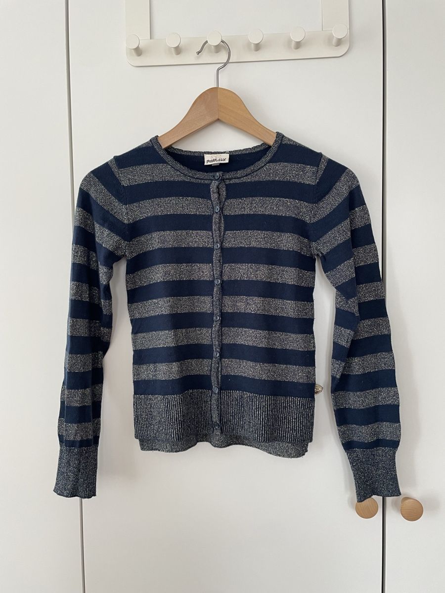 Pomp de Lux Giacche & Cappotti: Pomp de Lux Strickjacke/Glitzerjäckli Gr. 140 – Usato da Neukirch an der Thur venduto da bee88