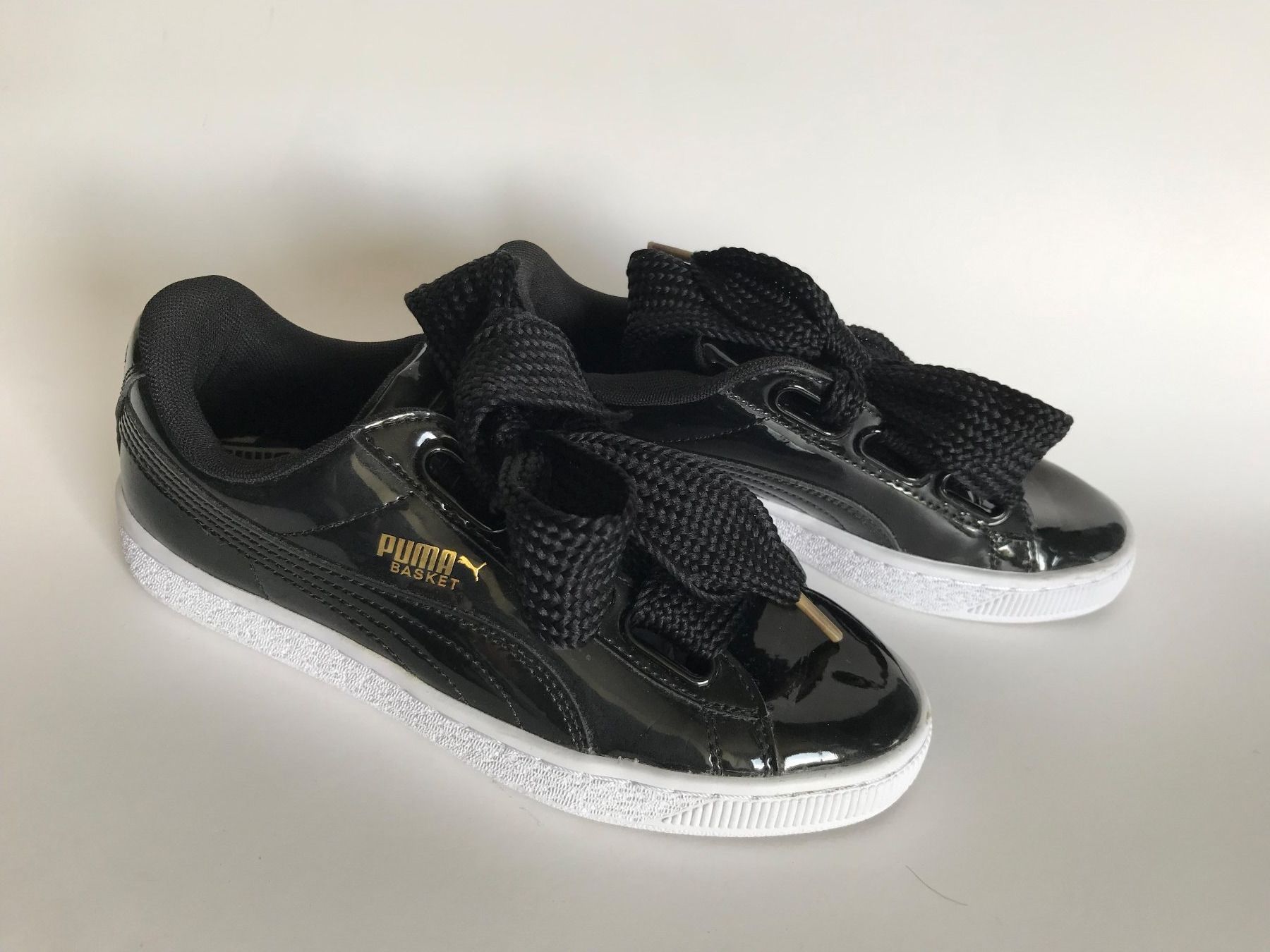 Puma Scarpe da donna: Puma Basket Sneakers, Lack schwarz, Gr.36 – Usato da Zürich venduto da Caro55 2