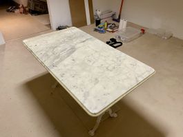 Alter Marmor Tisch  H 70cm/B 70/Länge 118cm