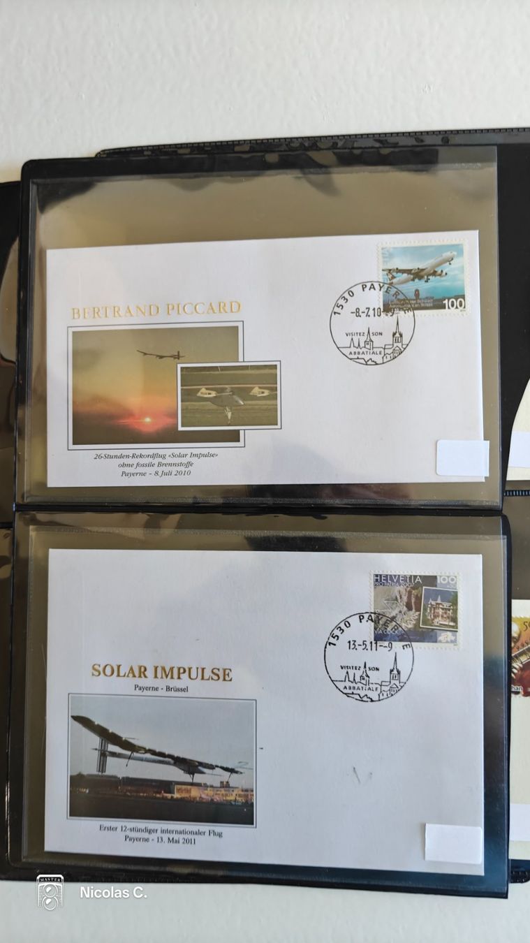 Tutti i francobolli: collection timbres Solar Impulse – Usato da Thônex venduto da Jan-Nemar 6