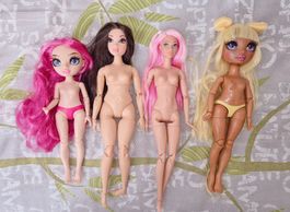 Lot 4 poupées Rainbow High Barbie My Scene MTM