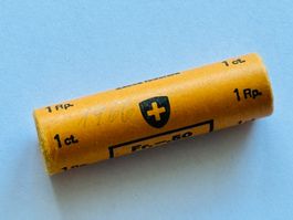 1966 Rolle 1 Rappen Original Verpackung Kat. 100.-