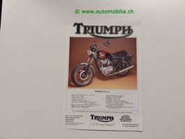 Triumph Bonneville 1985 Prospekt englisch