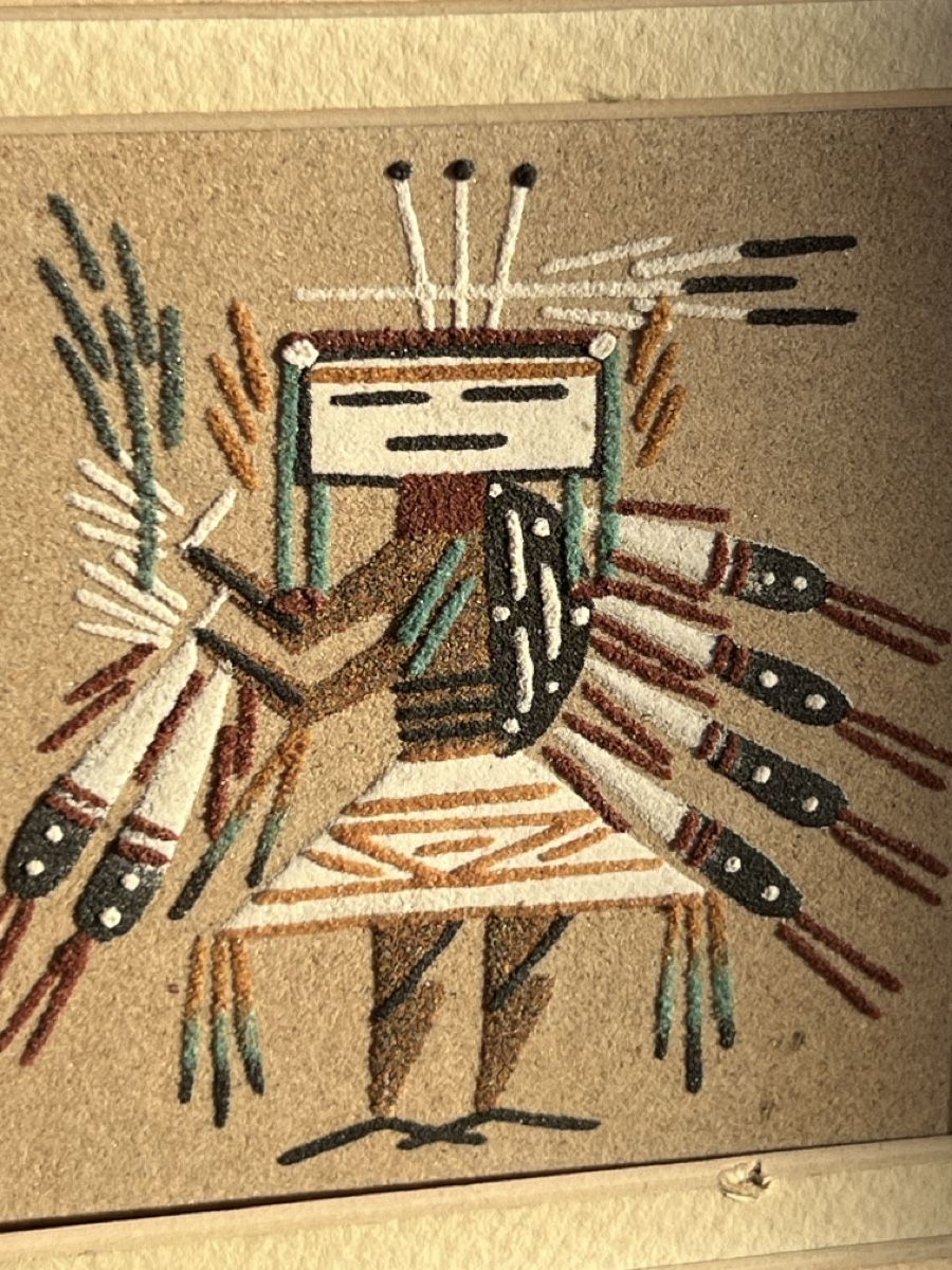Dipinti: Navajo native sand art – Usato da Lausanne venduto da NYC67 6