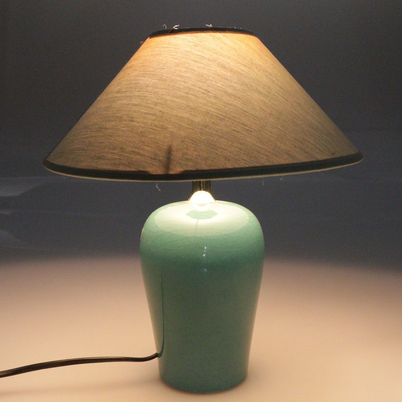 Lampade: Vintage Tischlampe Türkis / Salbei – Usato da Volketswil venduto da brockipfannenstil