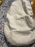 weißes Spannbettlaken, 140 x 70, wasserdicht und wattiert
