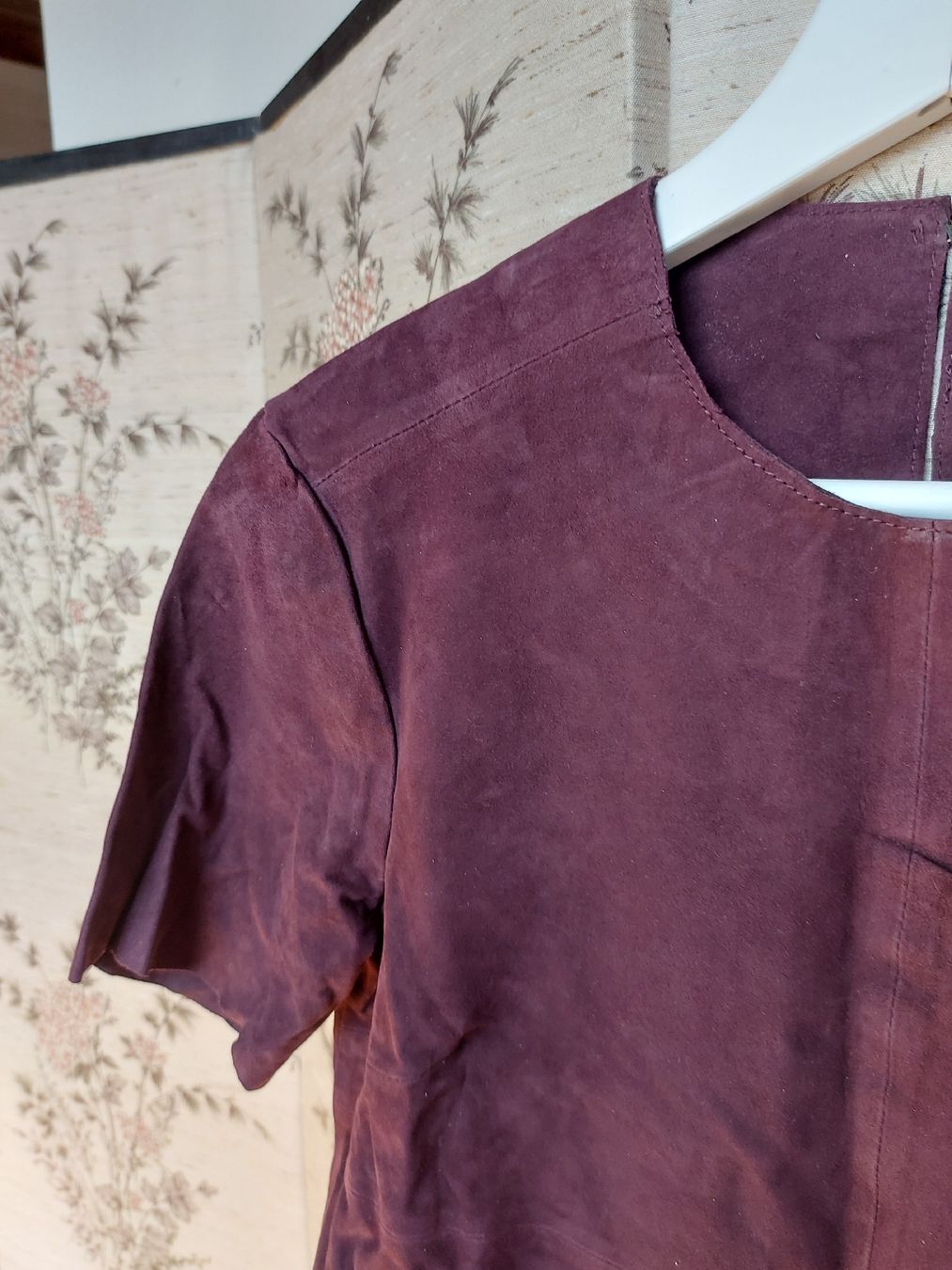 Top: Crop top vintage en cuir - T. S – Usato da Lausanne venduto da Super-cerise 1