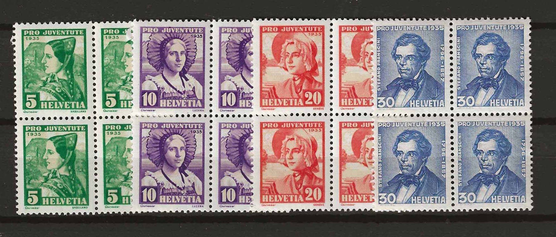 Tous les timbres: PJ135 - Pro Juventute 1935 B4 ** – D'occasion à Trélex par Phil_Albert