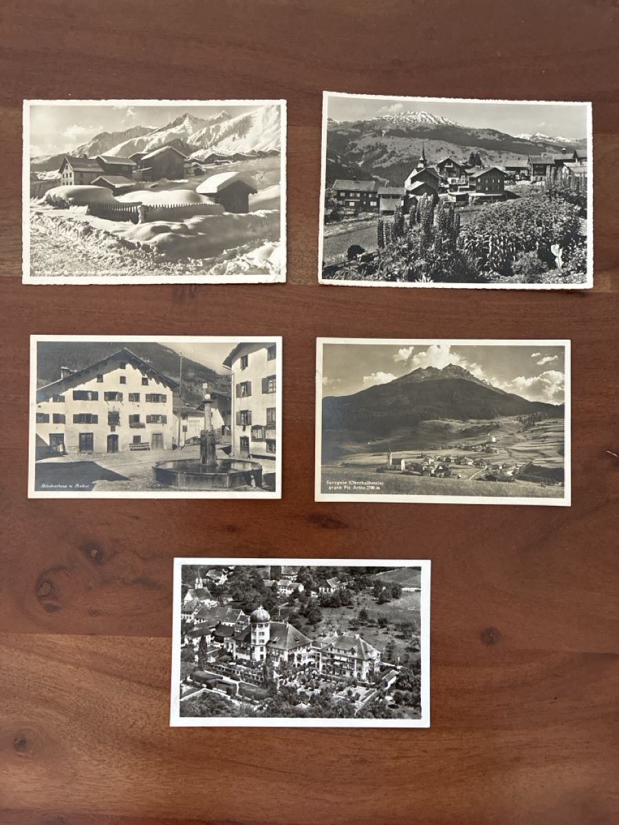 Ansichtskarten: 10 Ansichtskarten Schweiz diverse von Kanton Graubünden  – Gebraucht aus Oftringen von Cla.vD.74 2