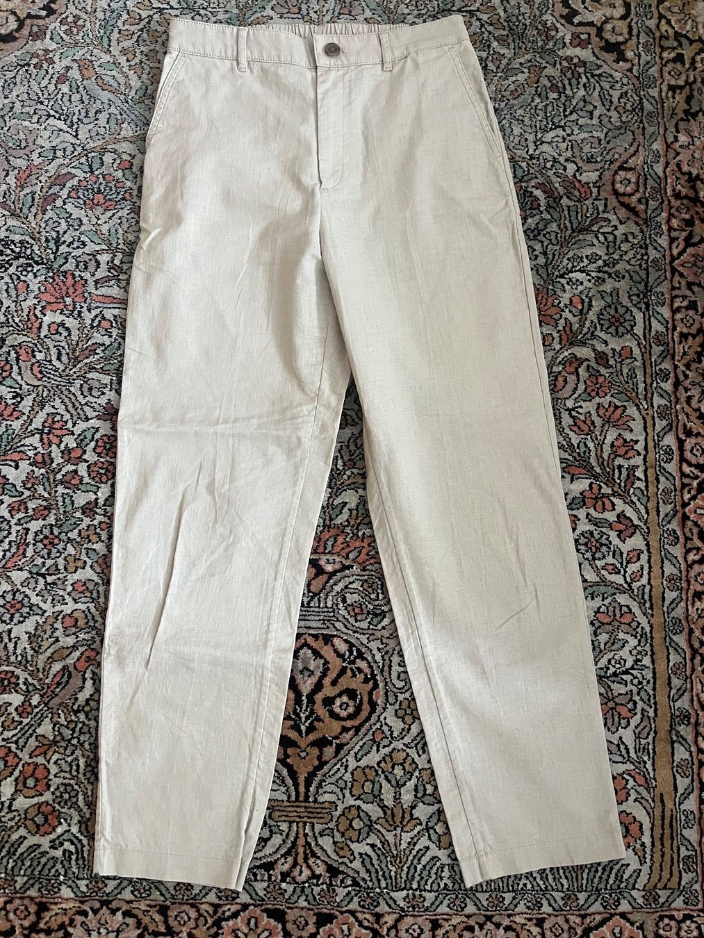 Uniqlo Hosen: Beige Leinenhose Uniqlo – Gebraucht aus Zürich von rac_t7z9