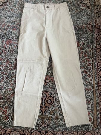 Beige Leinenhose Uniqlo