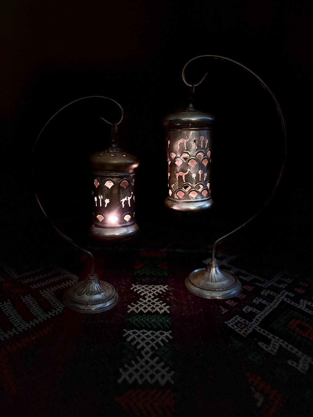 Portacandele: 2 Vintage Windlichter mit Patina – Usato da Rorbas venduto da tun_m7fz 3