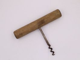 Vintage Korkenzieher mit Holz Griff Weinöffner/Flaschenöffne