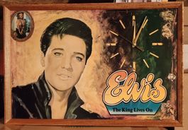HORLOGE VINTAGE ELVIS PRESLEY – THE KING LIVES ON (1981)