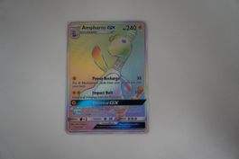 Seltener Pokémon Ampharos GX Regenbogen Karte 🌈 240 HP